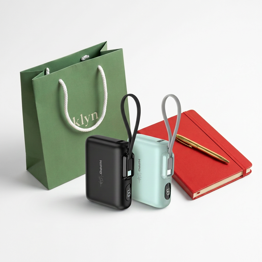 Hippo Elite Powerbank Pearl 10000mAh Free Notebook and Pen